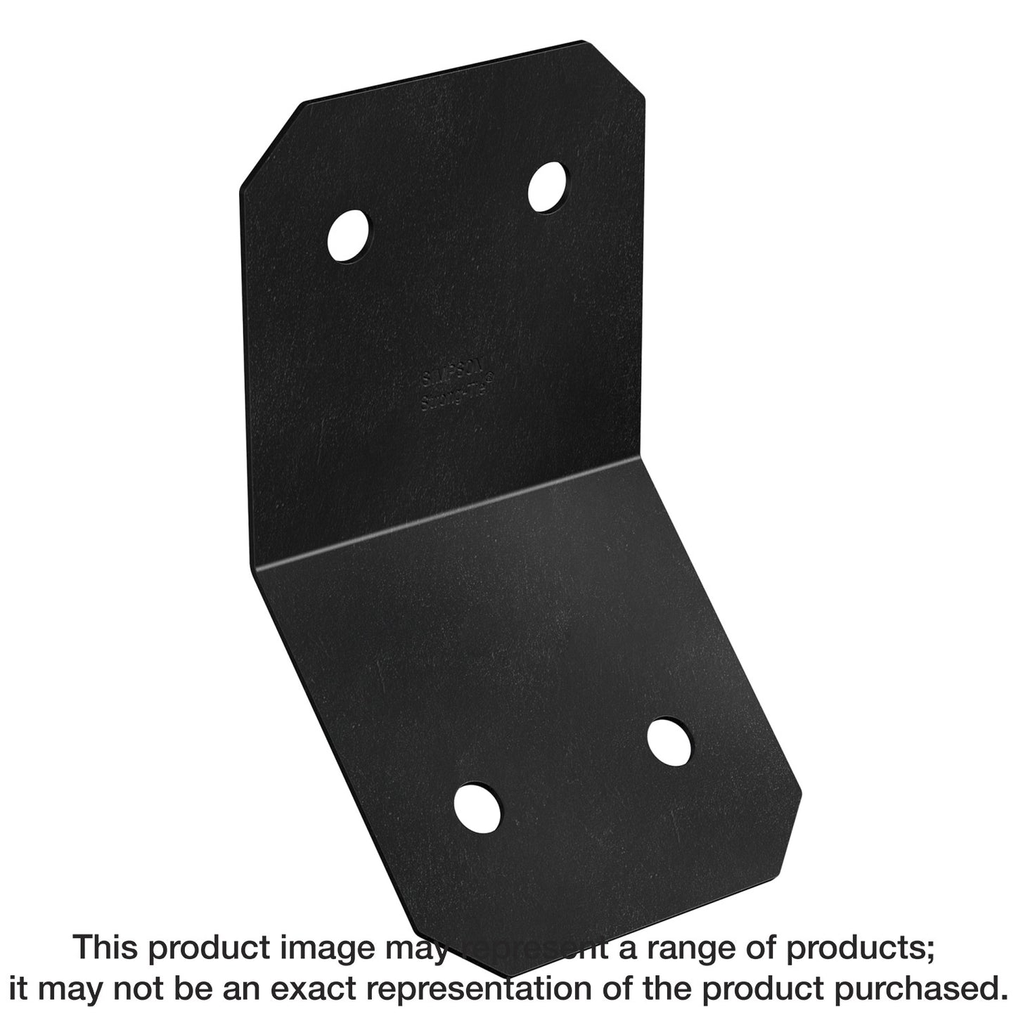 Simpson Strong-Tie APVKB45-6 Outdoor Accents® Avant Collection™ ZMAX®, Black Powder-Coated Knee Brace Connector for 6x