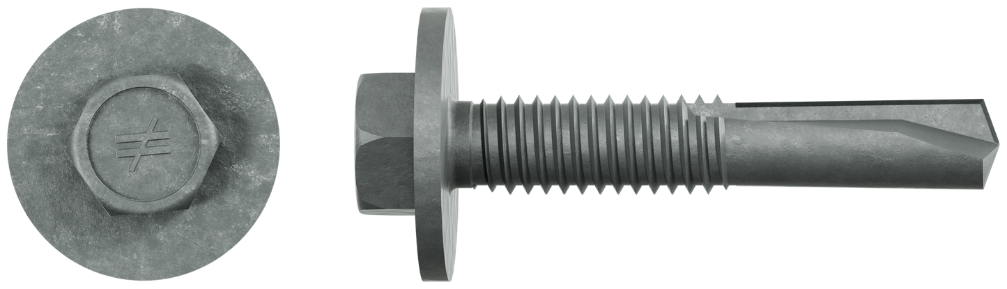 Simpson Strong-Tie XLQ114T1224 Strong-Drive® XL LARGE-HEAD METAL Screw (Collated) — #12 x 1-1/4 in. 5/16 Hex (1000-Qty)