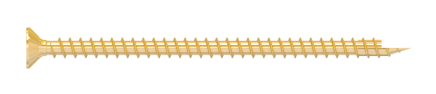Simpson Strong-Tie SDCF22512 Strong-Drive® SDCF TIMBER-CF Screw — 0.315 in. x 5-1/2 in. T40, Yellow Zinc (250-Qty)