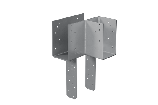 Simpson Strong-Tie ECCLRQ666SDS ECCLRQ L-Shape End Column Cap for 6x Beams, 6x Post w/ SDS Screws, Skewed Right (Pack of 2)