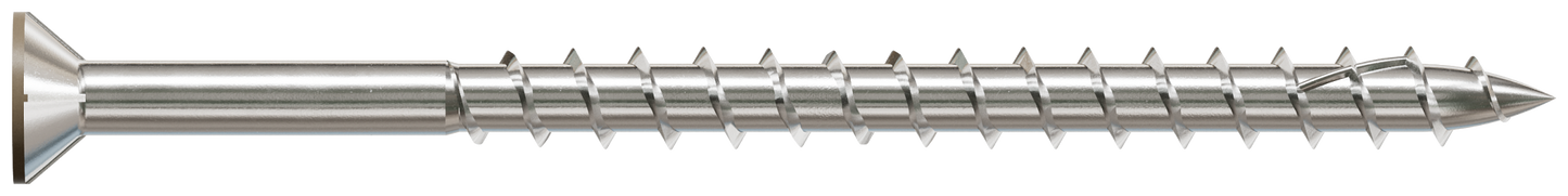 Simpson Strong-Tie S10300WPBBR05 Deck-Drive™ DWP WOOD SS Screw — #10 x 3 in. T-25, Flat Head, Type 305, Brown 05 (1750-Qty)