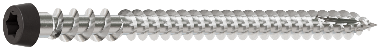 Simpson Strong-Tie DCU234MB316GR04 Deck-Drive™ DCU COMPOSITE Screw — #10 x 2-3/4 in. T20, Type 316, Gray 04 (1750-Qty) (Pack of 64)