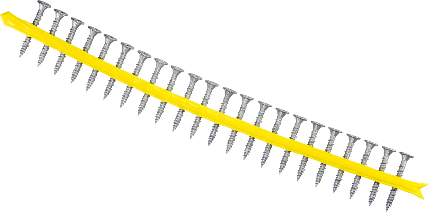 Simpson Strong-Tie CB3BLGHL158S CB3BLGHL Fiber-Cement Board Screw (Collated)— #9 x 1-5/8 in. #3 SQU (1500-Qty)
