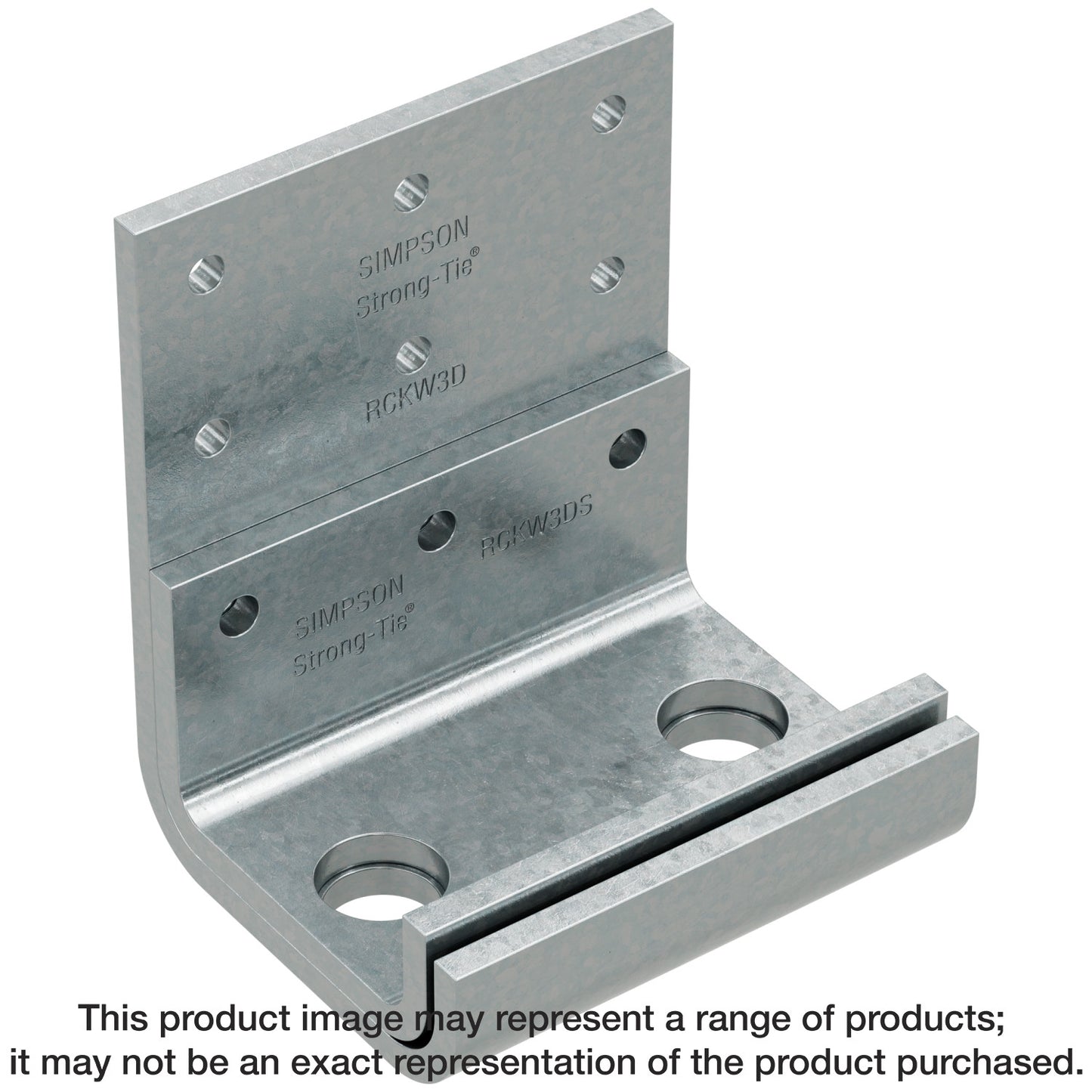 Simpson Strong-Tie RCKW3D-R10 RCKW™ 3-in. Two-Anchor Kneewall Connector Clip (Qty-10) (Pack of 120)