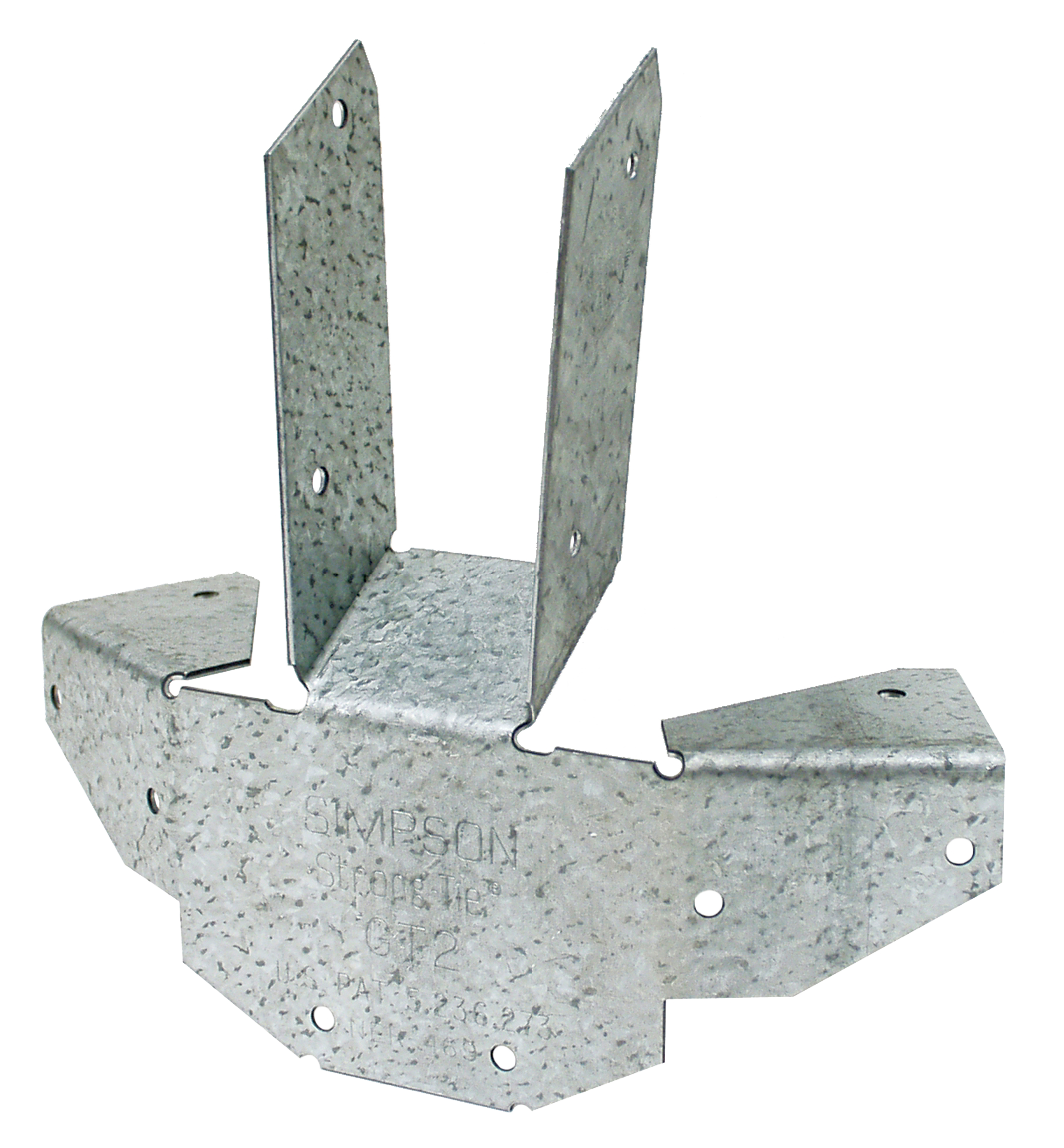 Simpson Strong-Tie GT2Z GT ZMAX® Galvanized 16-Gauge Gazebo Tie for 6-2x Rafters and Top Plate to Post (Pack of 960)