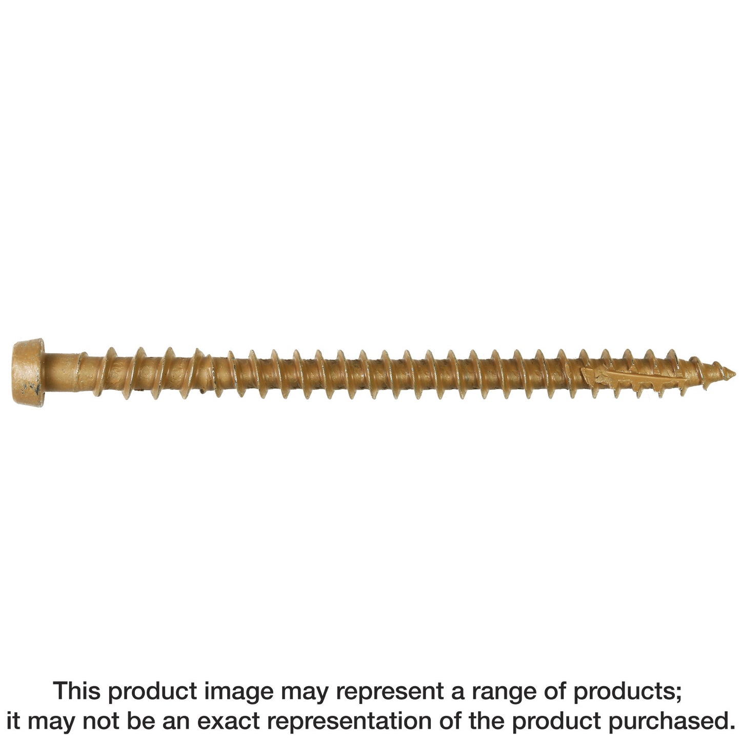 Simpson Strong-Tie DCU234SBR01 Deck-Drive™ DCU COMPOSITE Screw (Collated) — #10 x 2-3/4 in. Quik Guard® Brown 01 (1000-Qty)