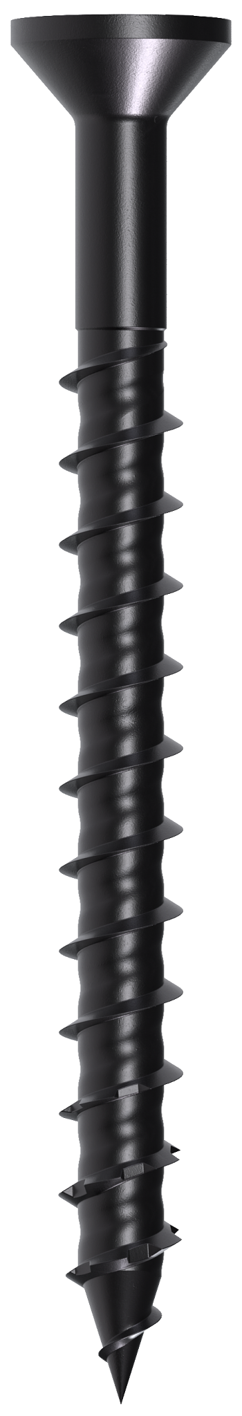 Simpson Strong-Tie TNTBL18214TF Titen Turbo™ — 3/16 in. x 2-1/4 in. 6-Lobe Flat-Head Concrete and Masonry Screw, Black (100-Qty) (Pack of 5)