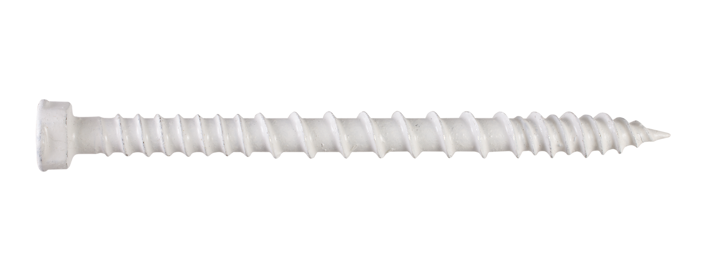 Simpson Strong-Tie TSV214R70WH01 PVC Trim-Board Screw — #8 x 2-1/4 in. T-20 6-Lobe, Exterior-Grade Coating, White (70-Qty) (Pack of 900)