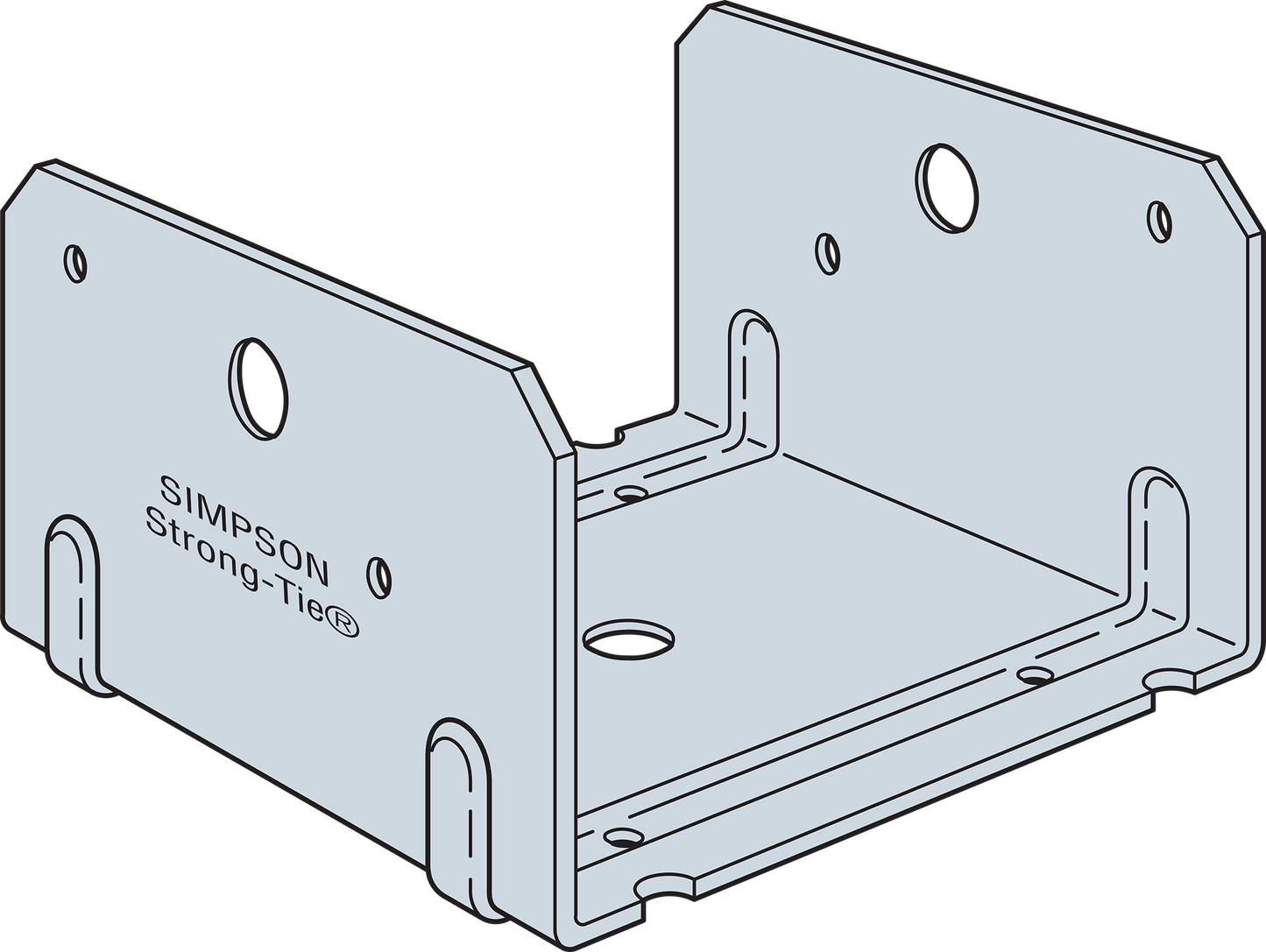 Simpson Strong-Tie HBC60HDG HBC Hot-Dip Galvanized Post Base for 6x Post (Pack of 1152)
