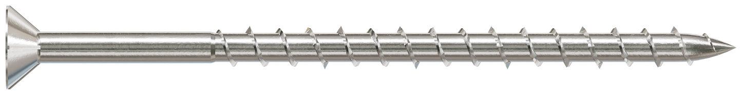 Simpson Strong-Tie T08300WPFB Deck-Drive™ DWP WOOD SS Screw — #8 x 3 in. T-20, Flat Head, Type 316 (1750-Qty)