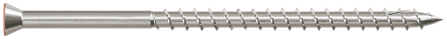 Simpson Strong-Tie T07300WJI Deck-Drive™ DWP WOOD SS Screw — #7 x 3 in. T-15, Trim Head, Type 316, Tan 03 (350-Qty) (Pack of 300)