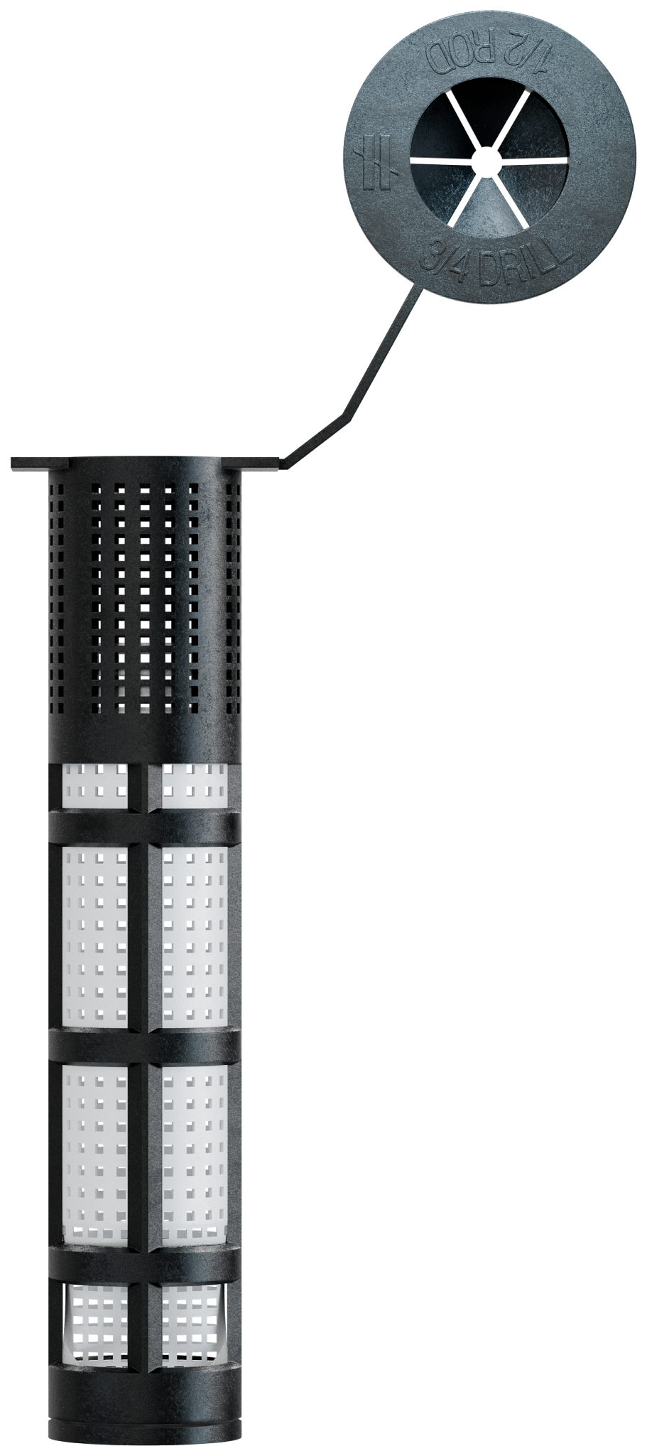 Simpson Strong-Tie AWS503P Opti-Mesh 3-1/2 in. Acrylic Adhesive Plastic Screen Tube for 1/2 in. Rod for AT-XP (Pack of 100)