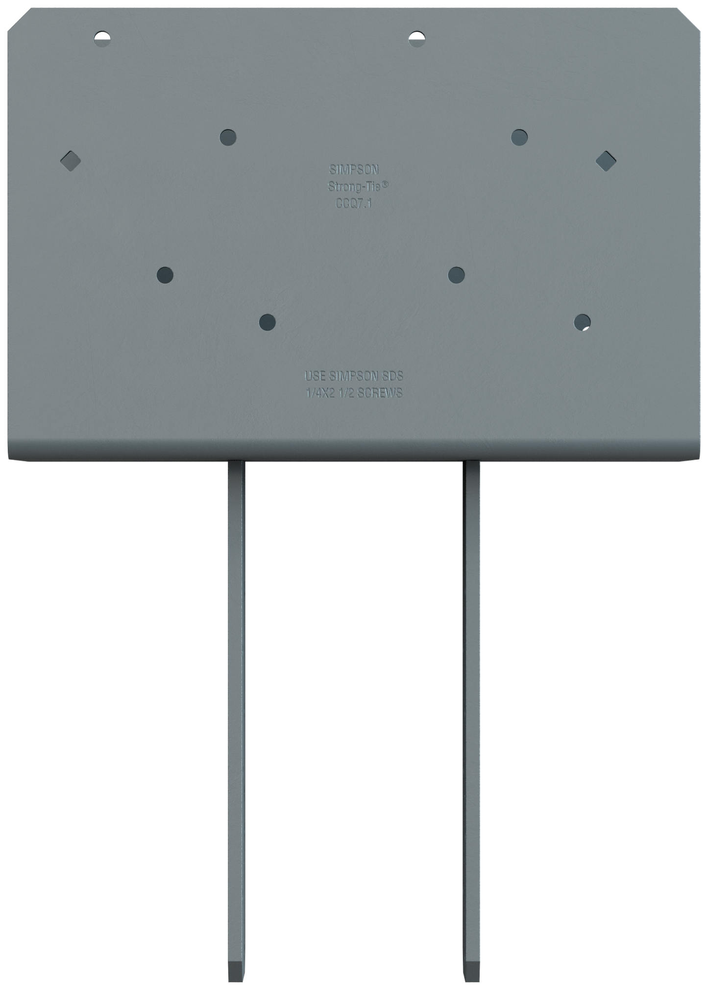 Simpson Strong-Tie CCQ7.1-4SDS2.5 CCQ™ Column Cap for 7 in. Beam, 4x Post with Strong-Drive® SDS Screws