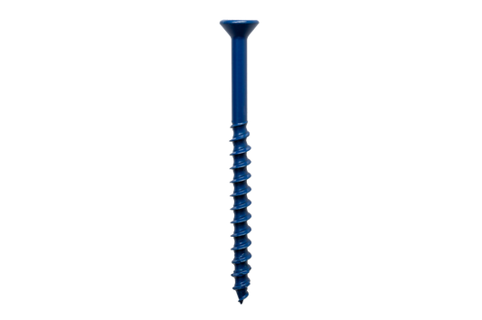 Simpson Strong-Tie TNT18114TFR200 Titen Turbo™ — 3/16 in. x 1-1/4 in. 6-Lobe Flat-Head Concrete and Masonry Screw, Blue (200-Qty) (Pack of 594)