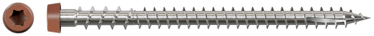 Simpson Strong-Tie DCU234S316RD Deck-Drive™ DCU COMPOSITE Screw (Collated) — #10 x 2-3/4 in. Type 316, Red (1000-Qty) (Pack of 100)