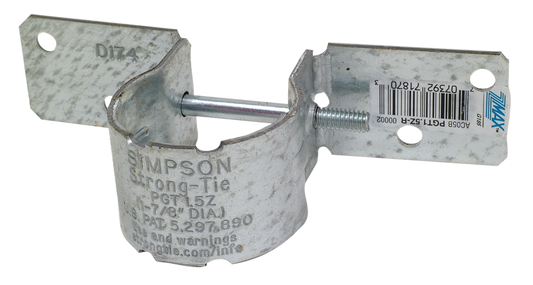 Simpson Strong-Tie PGT1.5Z-R PGT® 12-Gauge ZMAX® Galvanized Pipe Grip Tie® for 1-1/2 in. Pipe