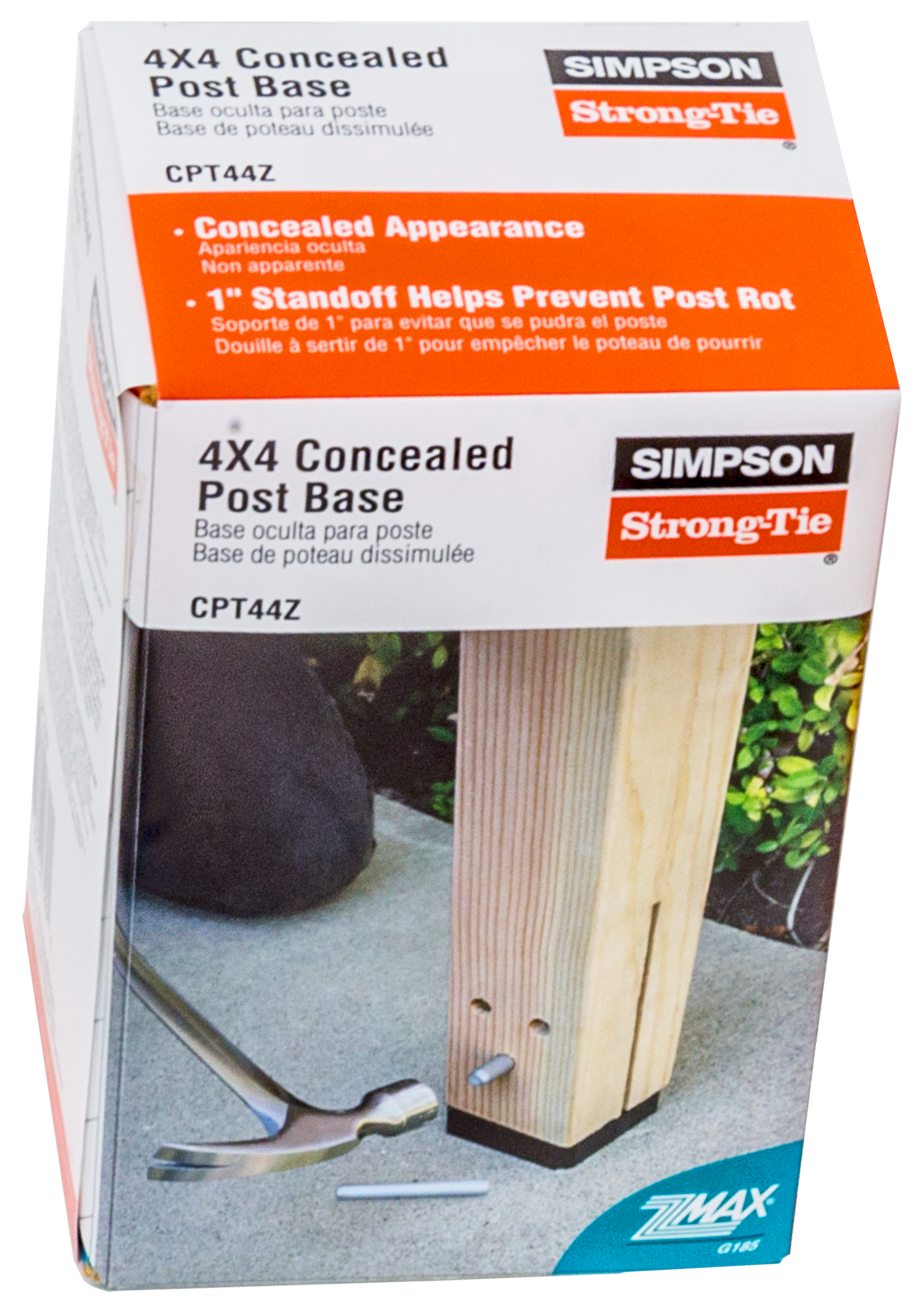 Simpson Strong-Tie CPT44Z CPTZ™ ZMAX® Galvanized Concealed Post Base for 4x4
