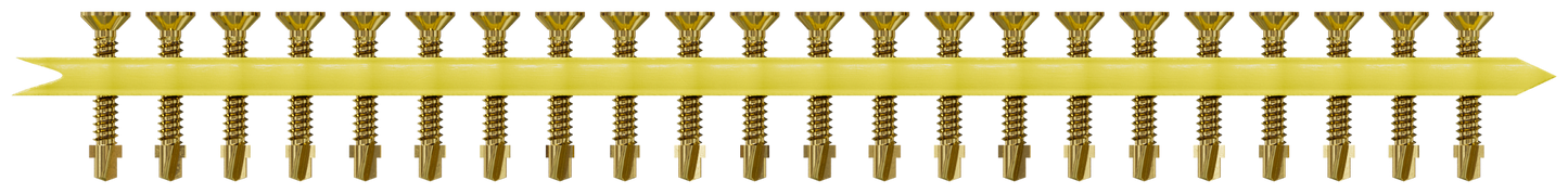 Simpson Strong-Tie TB1440S Strong-Drive® TB WOOD-TO-STEEL Screw (Collated) — #14 x 1-9/16 in. Yellow Zinc (1000-Qty)