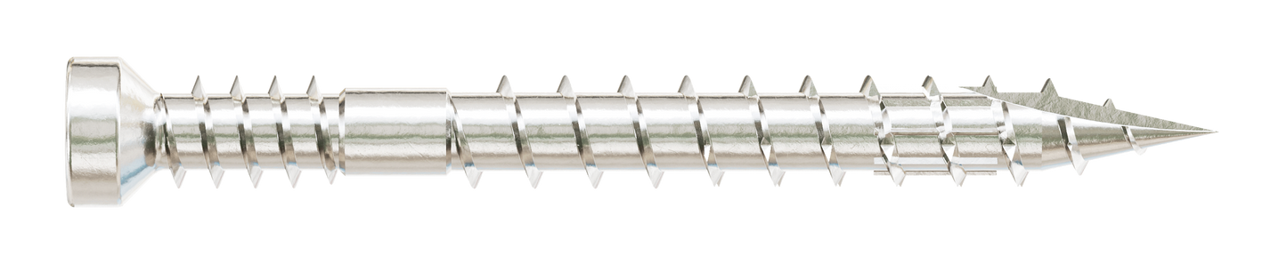 Simpson Strong-Tie FT07112T100 Finish Trim Screw — #7 x 1-1/2 in. T10, Trim-Head, Type 316 (100-Qty) (Pack of 5)