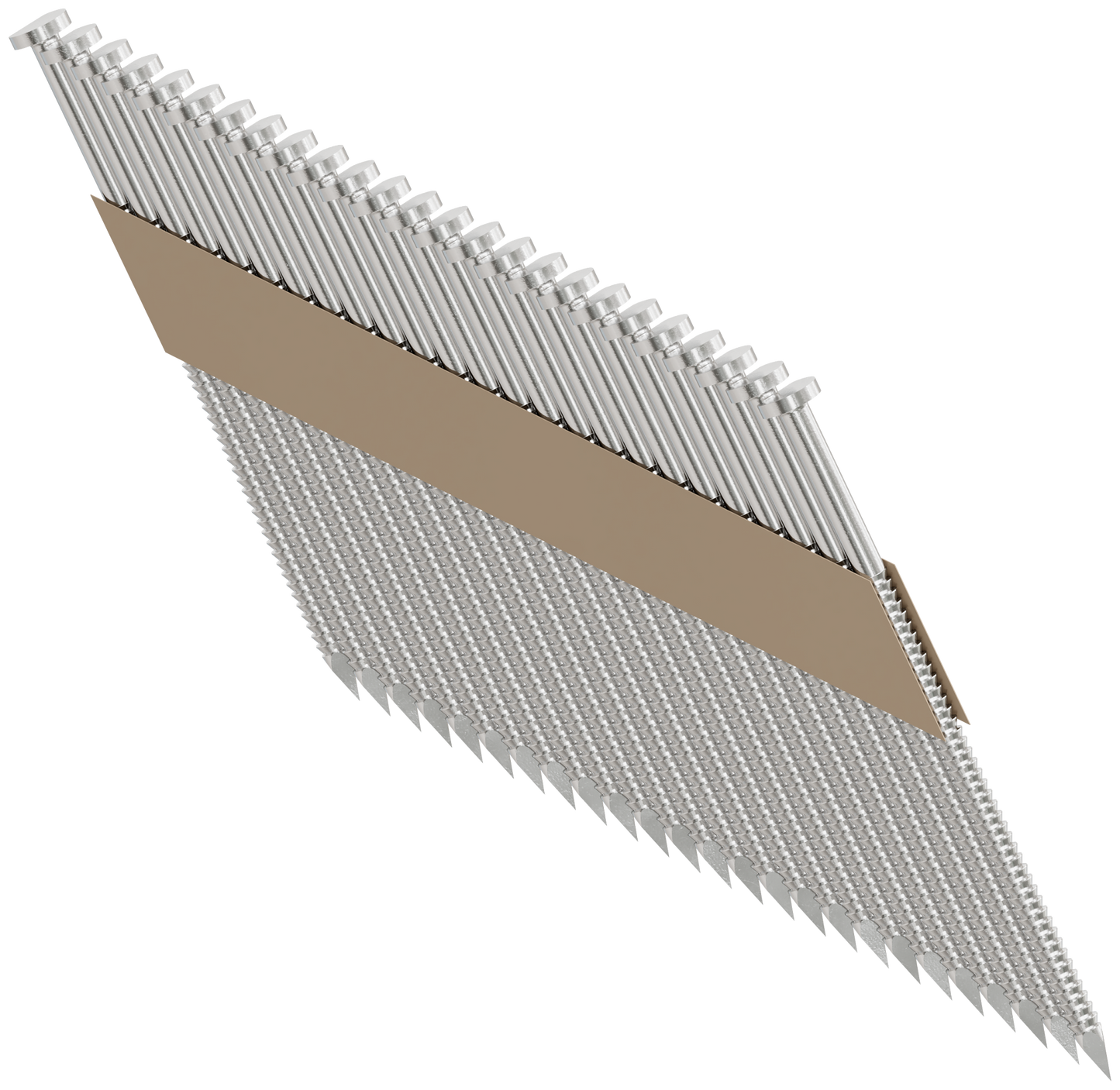 Simpson Strong-Tie S10A325T31 31°–34° Paper Tape, Clipped Head, Ring-Shank Nail — 3-1/4 in. Type 304 (1000-Qty) (Pack of 4)