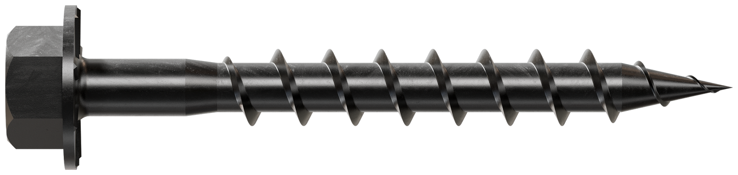 Simpson Strong-Tie SD9112DBBR50 Outdoor Accents® Connector Screw — #9 x 1-1/2 in. Double-Barrier Coating, Black (50-Qty) (Pack of 1125)