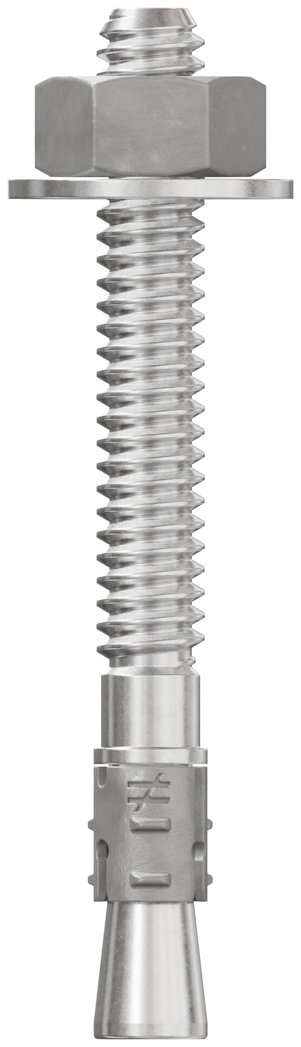 Simpson Strong-Tie STB2-25214S6F100 Strong-Bolt® 2 — 1/4 in. x 2-1/4 in. Type 316 Stainless-Steel Wedge Anchor, Fully Assembled (100-Qty) (Pack of 4)
