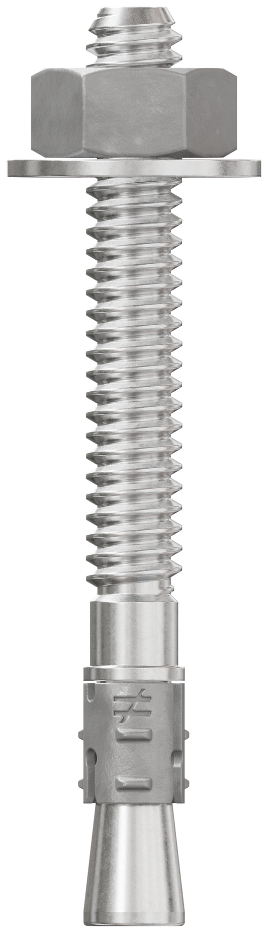 Simpson Strong-Tie STB2-25214S6F100 Strong-Bolt® 2 — 1/4 in. x 2-1/4 in. Type 316 Stainless-Steel Wedge Anchor, Fully Assembled (100-Qty) (Pack of 4)