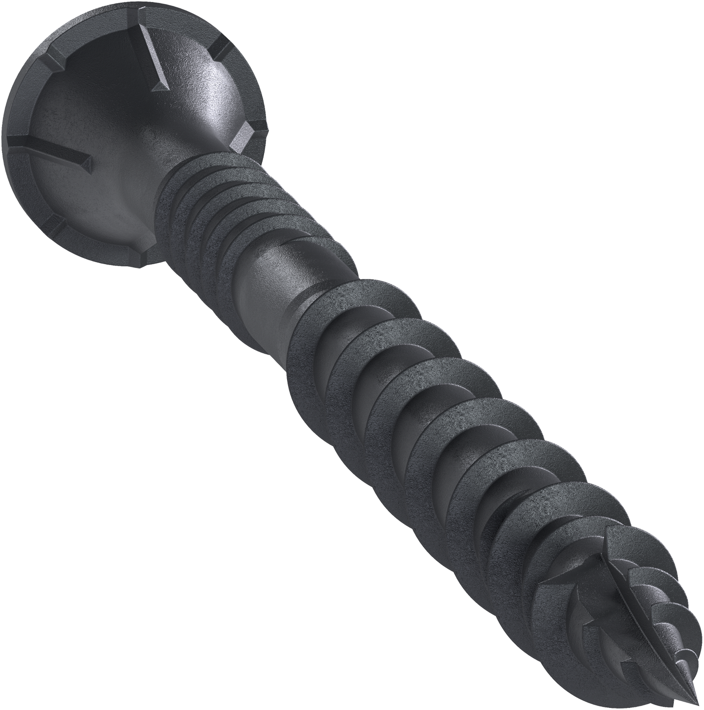 Simpson Strong-Tie DSVBK212R80 Deck-Drive™ DSV WOOD Screw — #10 x 2-1/2 in. T25, Flat Head, Quik Guard®, Black (80-Qty) (Pack of 10)