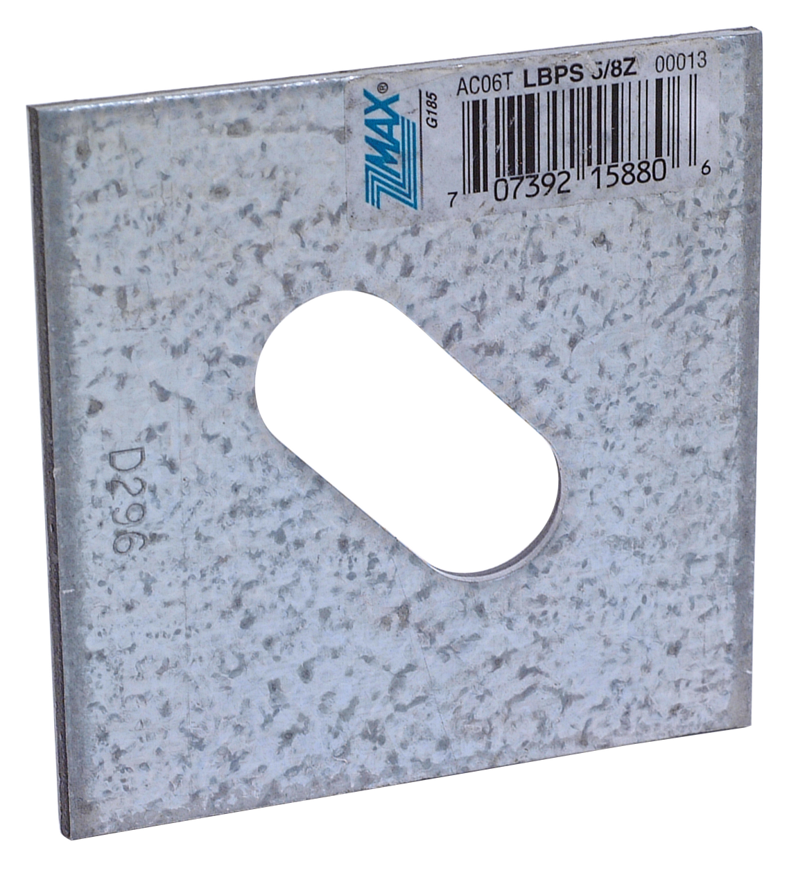Simpson Strong-Tie LBPS 5/8Z LBPS 3 in. x 3 in. ZMAX® Galvanized Slotted Bearing Plate with 5/8 in. Bolt Dia. (Pack of 50)