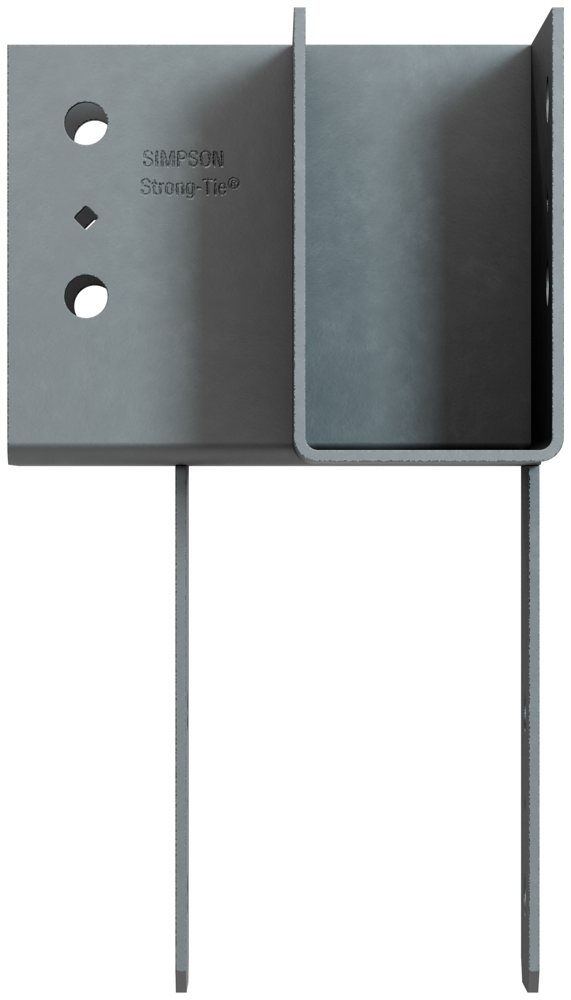Simpson Strong-Tie ECCLR464 ECCLL L-Shape End Column Cap for 4x Beams, 6x Post, Skewed Right