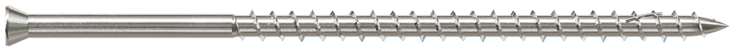 Simpson Strong-Tie S09400WP1 Deck-Drive™ DWP WOOD SS Screw — #9 x 4 in. T-20, Trim Head, Type 305 (1 lb.) (Pack of 6)
