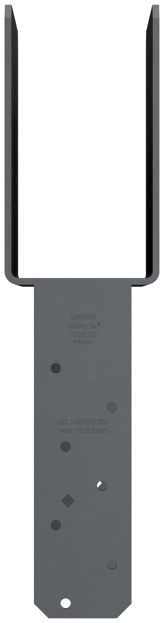 Simpson Strong-Tie ECCQ48SDS2.5 ECCQ™ End Column Cap for 4x Beam, 8x Post, with Strong-Drive® SDS Screws