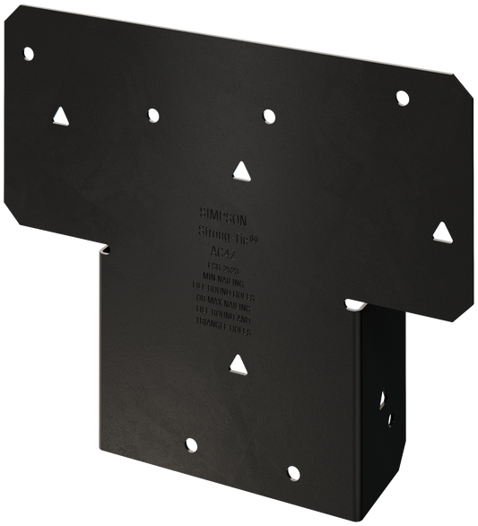 Simpson Strong-Tie AC4PC Outdoor Accents® ACPC ZMAX®, Black Powder-Coated Adjustable Post Cap for 4x (Pack of 10)