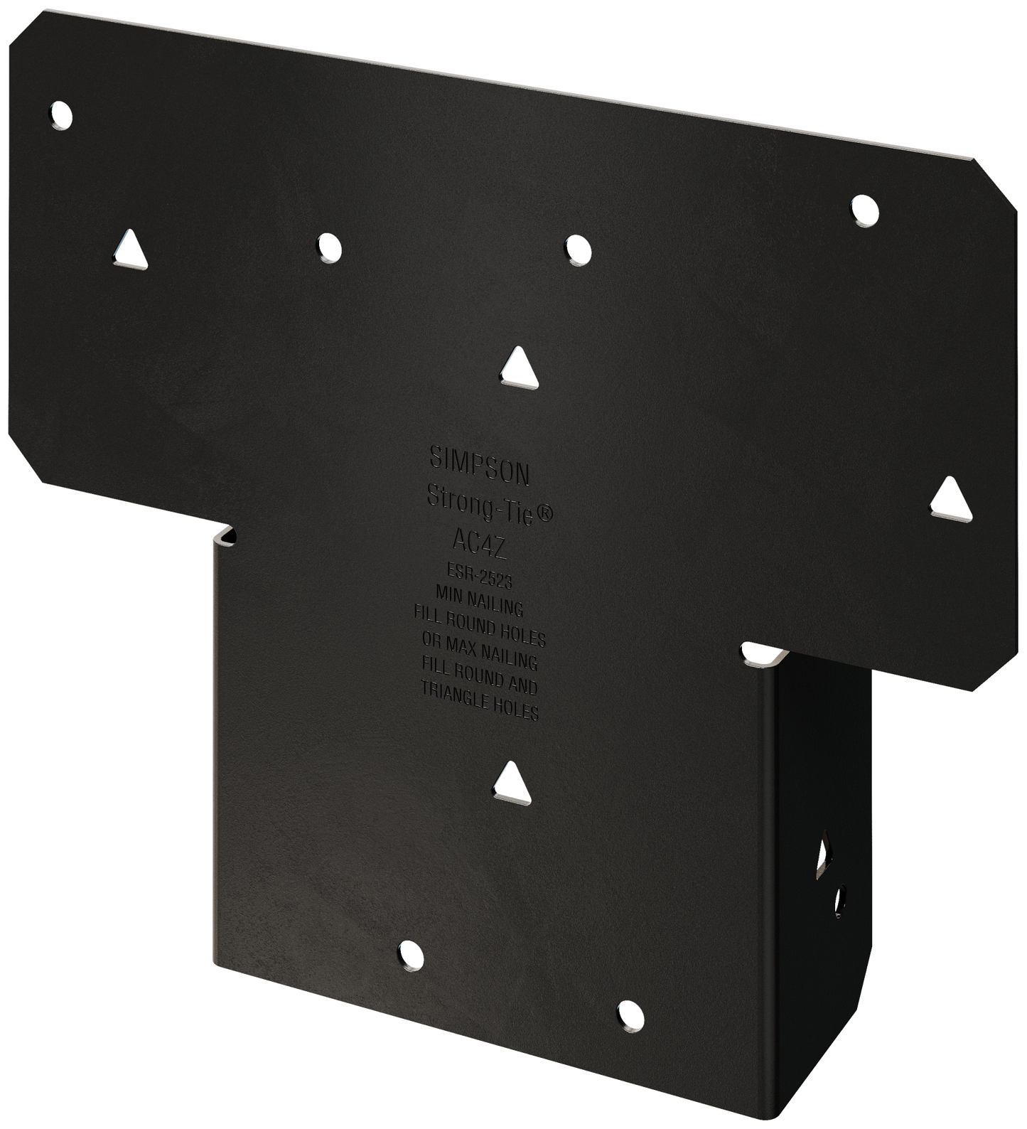 Simpson Strong-Tie AC4PC Outdoor Accents® ACPC ZMAX®, Black Powder-Coated Adjustable Post Cap for 4x (Pack of 720)