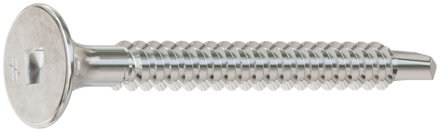 Simpson Strong-Tie F08T162WDB Self-Drilling Fiber-Cement Screw — #8 x 1-5/8 in. #2 Square Drive, Type 410 (3000-Qty) (Pack of 64)