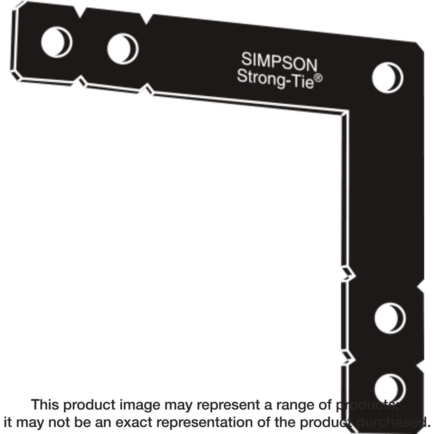 Simpson Strong-Tie OHL OHL 12 in. x 12 in. Black Powder-Coated Ornamental Heavy L Angle (Pack of 5)