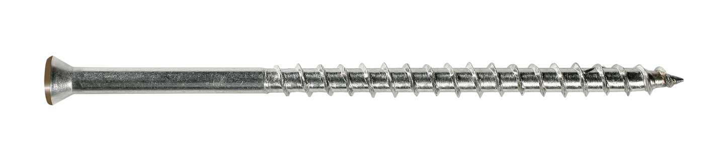 Simpson Strong-Tie T07225FTBBR01 Trim-Head Screw, 6-Lobe Drive — #7 x 2-1/4 in. T-15 Type 316, Brown 01 (1750-Qty) (Pack of 150)