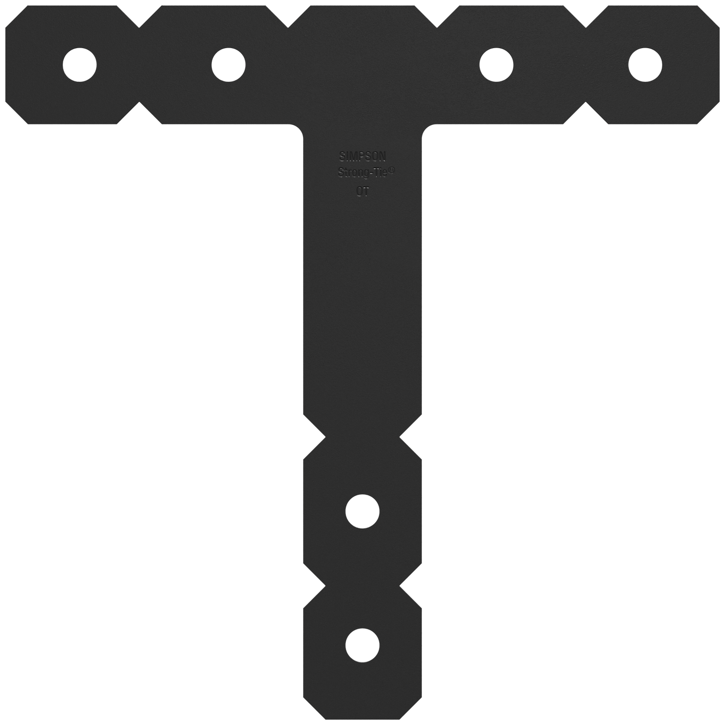 Simpson Strong-Tie OT OT 12 in. x 12 in. Black Powder-Coated Ornamental T Strap (Pack of 400)
