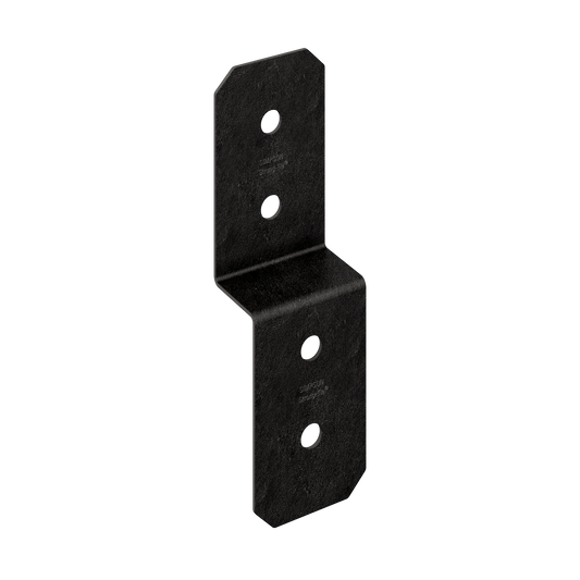 Simpson Strong-Tie APVDJT1.75-4 Outdoor Accents® Avant Collection™ 3-in. ZMAX®, Black Powder-Coated Deck Joist Tie for 1-3/4-in. Wood (Pack of 24)