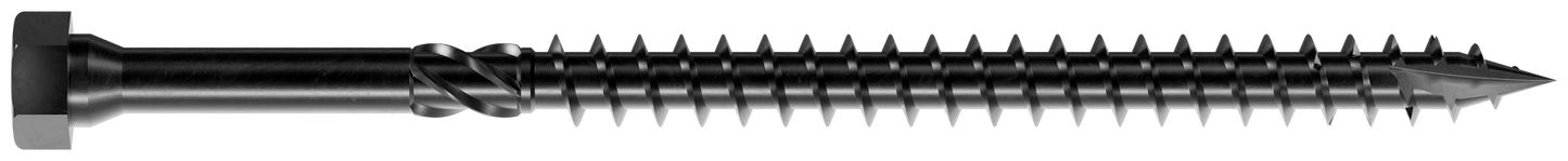 Simpson Strong-Tie SDHR10X160 Strong-Drive® SDHR COMBO-HEAD Screw — 10 mm x 160 mm, Black E-Coat (100-Qty)