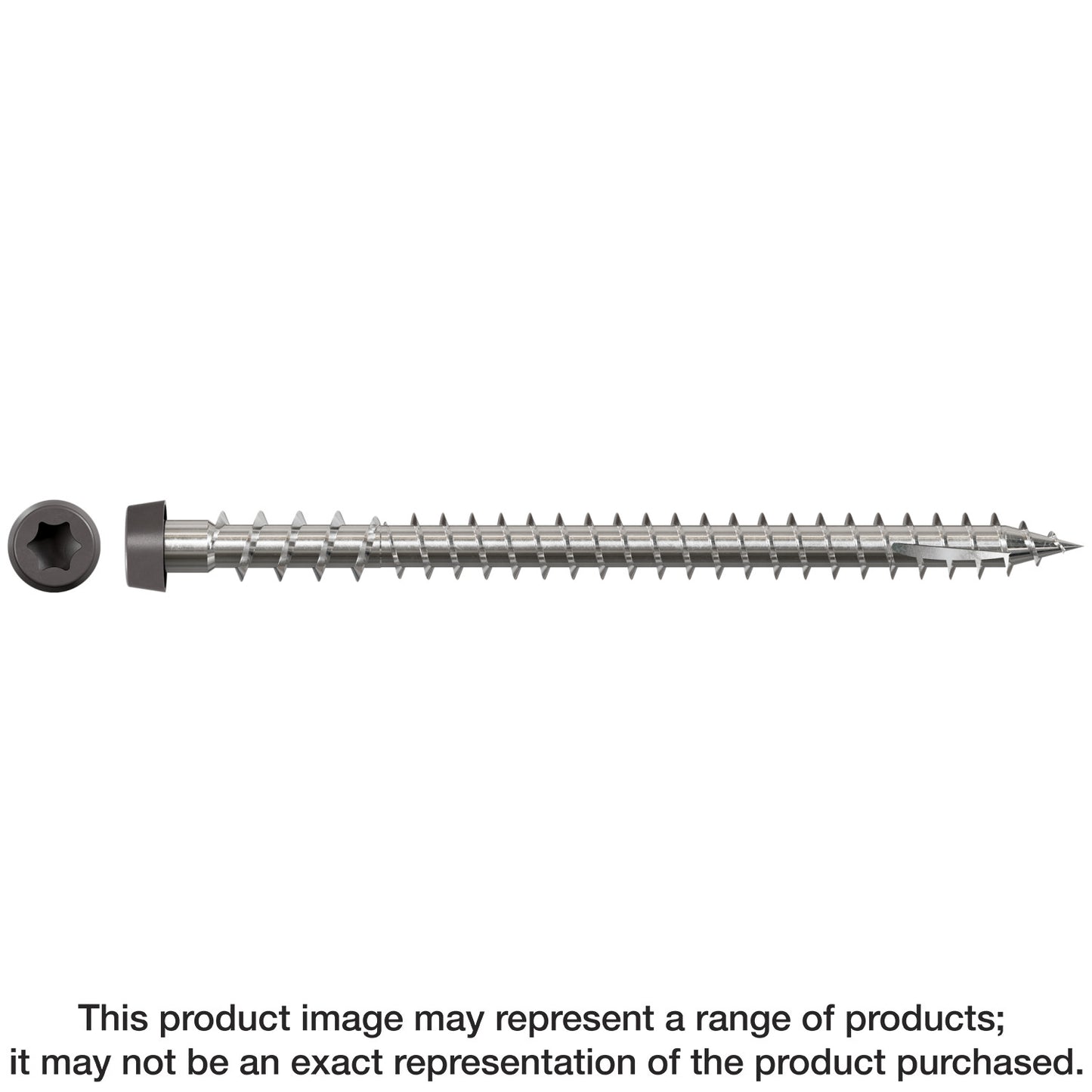 Simpson Strong-Tie DCU234S316GR04 Deck-Drive™ DCU COMPOSITE Screw (Collated) — #10 x 2-3/4 in. Type 316, Gray 04 (1000-Qty)
