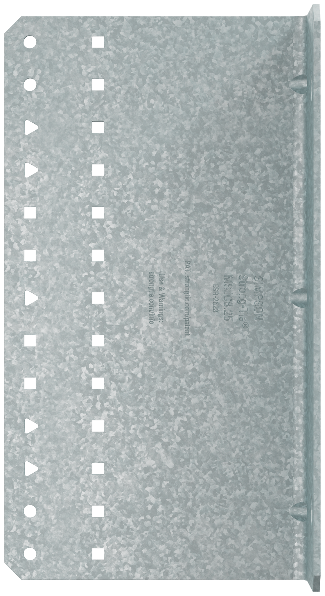 Simpson Strong-Tie MSJC8.25-R15 MSJC 2 in. x 4-1/2 in. x 8-1/4 in. 12-Gauge Galvanized Steel-Joist Connector (15-Qty)