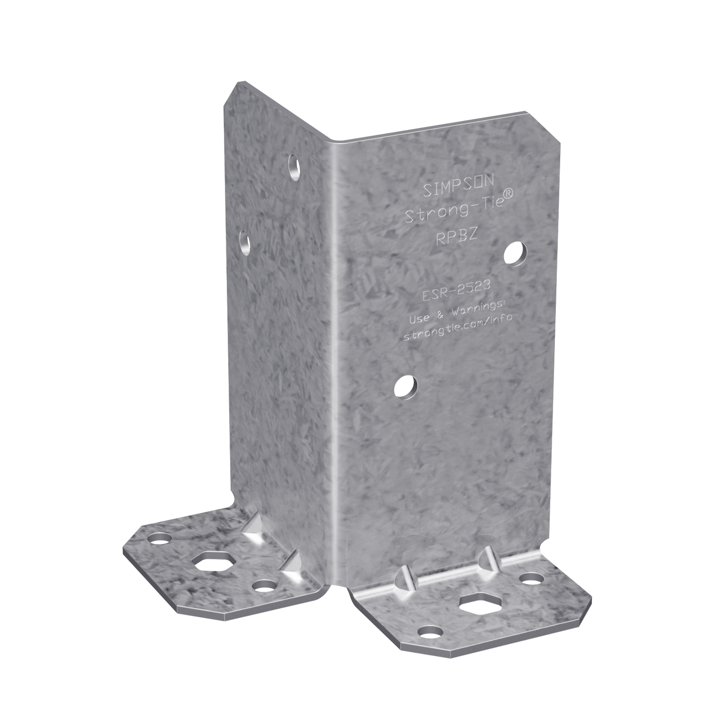 Simpson Strong-Tie RPBZ RPBZ ZMAX® Galvanized Retrofit Post Base for Double 2x4