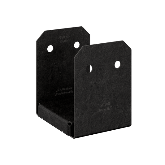 Simpson Strong-Tie APVB66R Outdoor Accents® Avant Collection™ ZMAX®, Black Powder-Coated Post Base for 6x6 Rough
