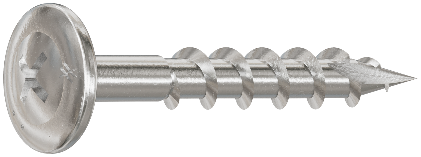 Simpson Strong-Tie S08C125KQC Wire-Lath Modified Truss-Head Screw — #8 x 1-1/4 in., #2 Phillips Head, Type 305 (100-Qty) (Pack of 600)