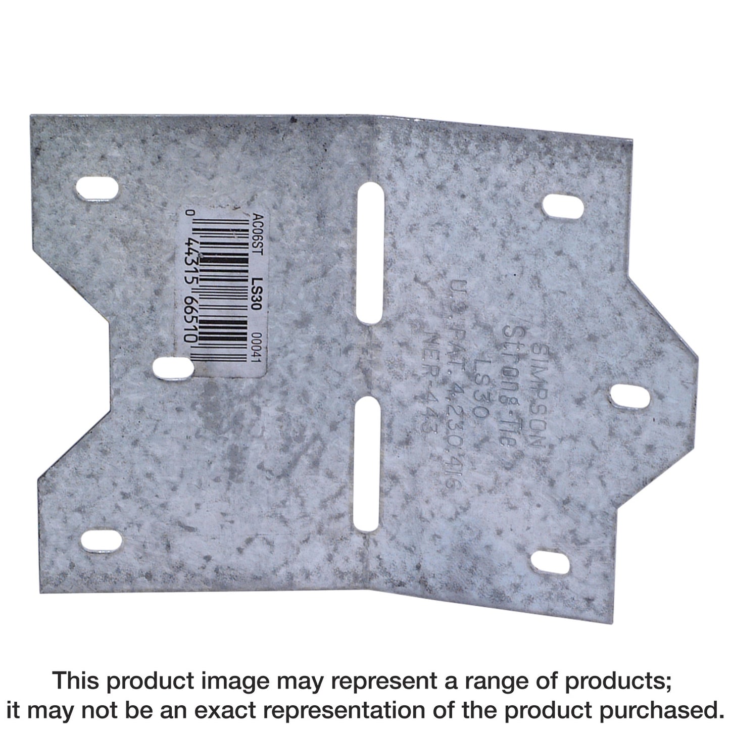 Simpson Strong-Tie LS30 3-3/8" Skewable Reinforcing Framing Angle Bracket - G90 Galvanized