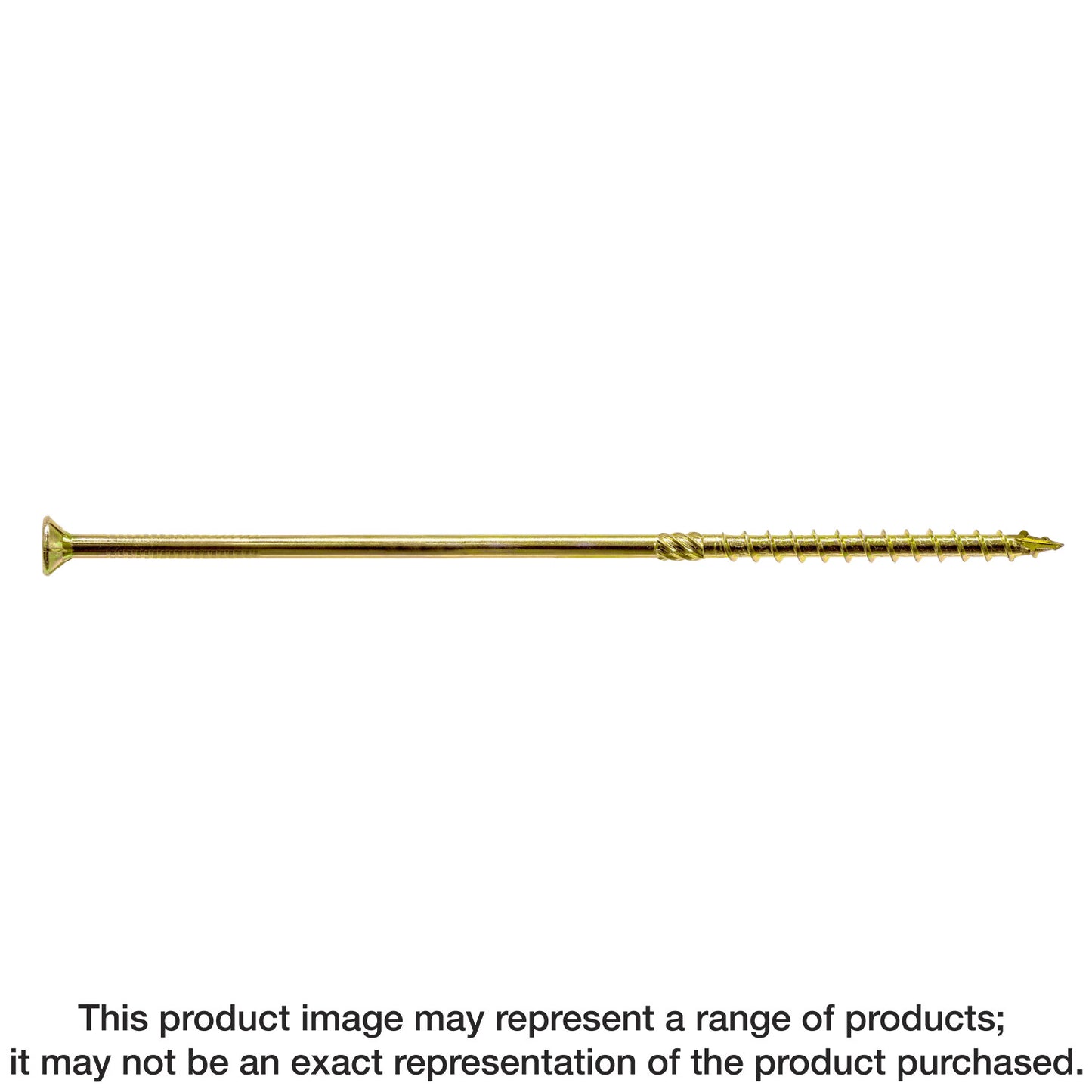 Simpson Strong-Tie SDCP22912 Strong-Drive® SDCP TIMBER-CP Screw — 0.315-in. x 9-1/2-in. T40, Yellow Zinc (250-Qty) (Pack of 39)