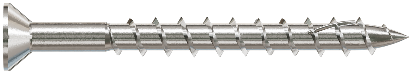 Simpson Strong-Tie T10200WP1 Deck-Drive™ DWP WOOD SS Screw — #10 x 2 in. T-25, Flat Head, Type 316 (1 lb.)