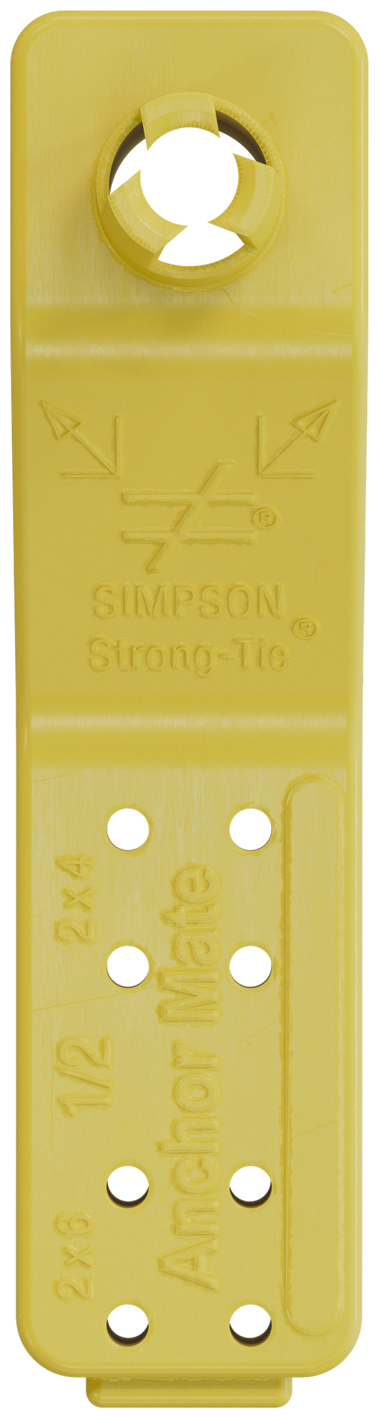 Simpson Strong-Tie AM 1/2 AnchorMate® 1/2-in. Dia. Anchor Bolt Holder — Yellow (100-Qty)