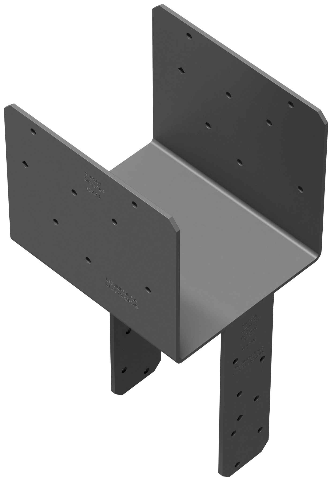 Simpson Strong-Tie ECCQ7.1-6SDS2.5 ECCQ™ End Column Cap for 7 in. Beam, 6x Post, with Strong-Drive® SDS Screws